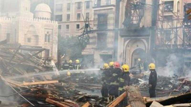 حريق ضخم يُدمّر لوكيشن تصوير ”الكينج” في استوديو مصر بالهرم﻿