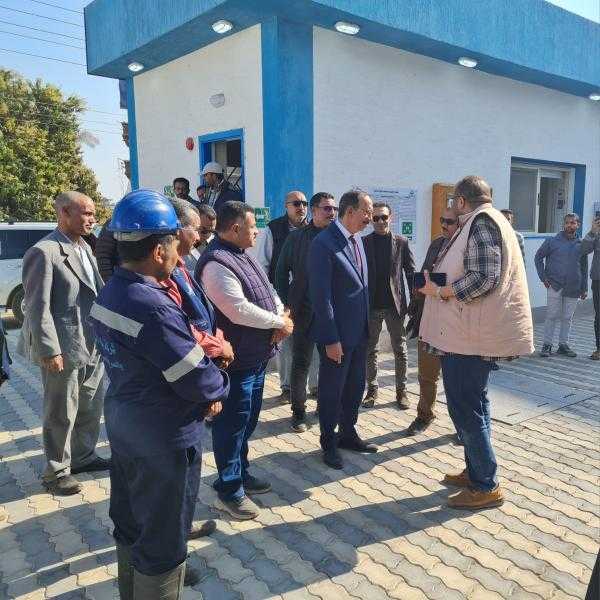 محافظ سوهاج يتفقد محطة مياه المحزمين بمركز جهينة والتى تخدم 65 الف مواطن