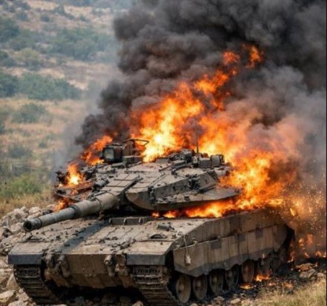 تصعيد فجري في جنوب لبنان.. استهداف دبابات ميركافا واشتباكات متزامنة مع غارات جوية