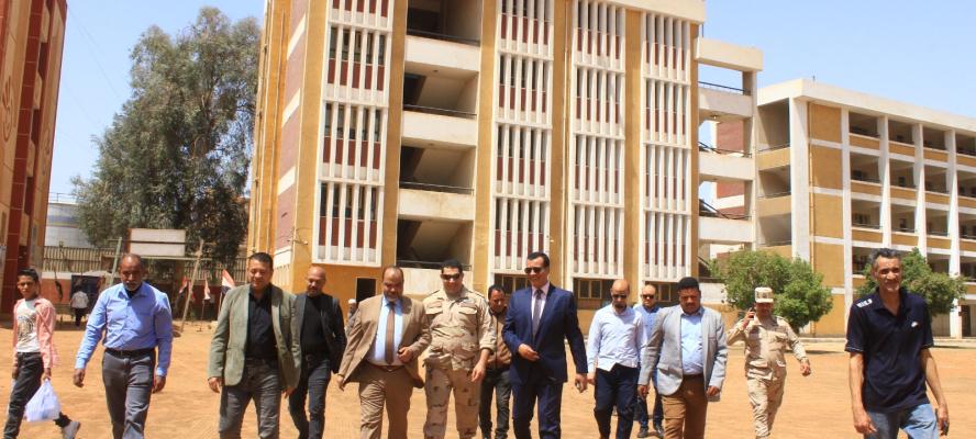 مدير تعليم سوهاج يتفقد مشروعات رأس المال بمدرسة سوهاج الميكانيكية العسكرية